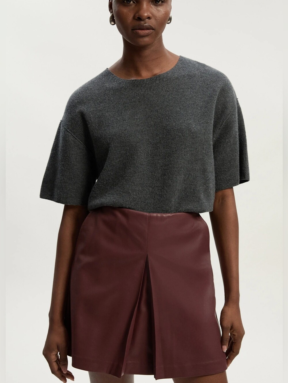 Karen Millen Faux Leather Skort Size 8 US